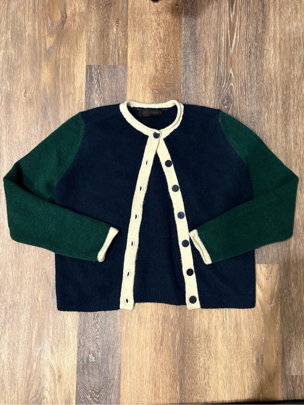 Zara Color Block Cardigan